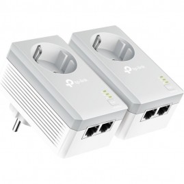 Комплект адаптеров TP-LINK POWERLINE AV600 TL-PA4020P KIT со встроенной розеткой